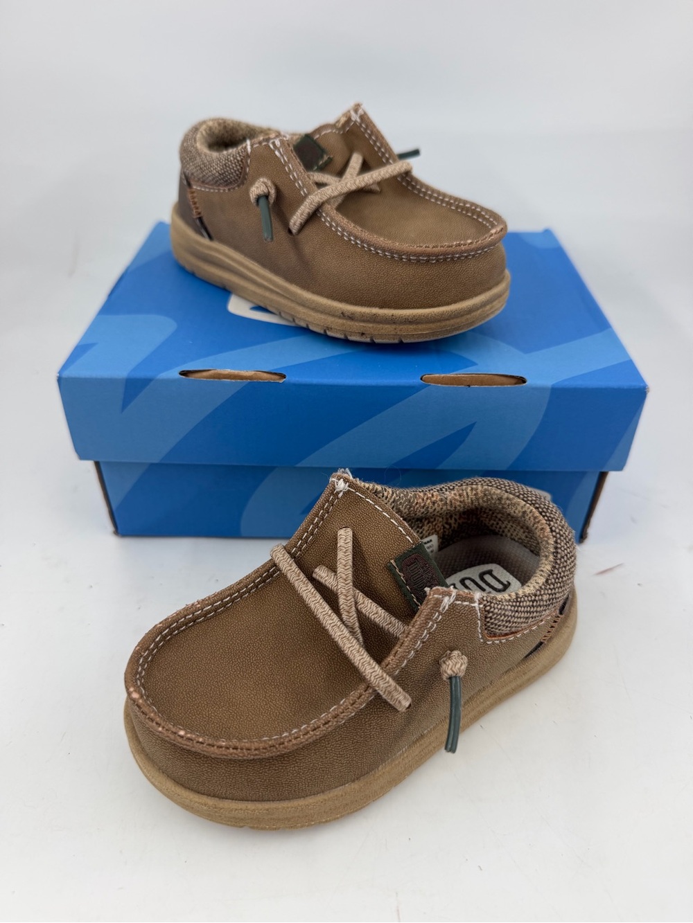 Hey Dude Toddler Boy’s Classic Nut Color -SZ 7C- Slip-On Shoes Loafers